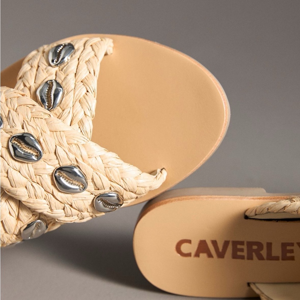 CAVERLEY Jenkin Shell Slide Sandals - Women's Size 7 - 7.5 (EU 38) - New In Box - Picture 4 of 10